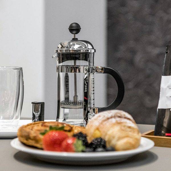 French press is a great companion for your breakfast