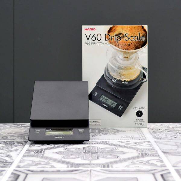 V60 drip scale with packaging by hario
