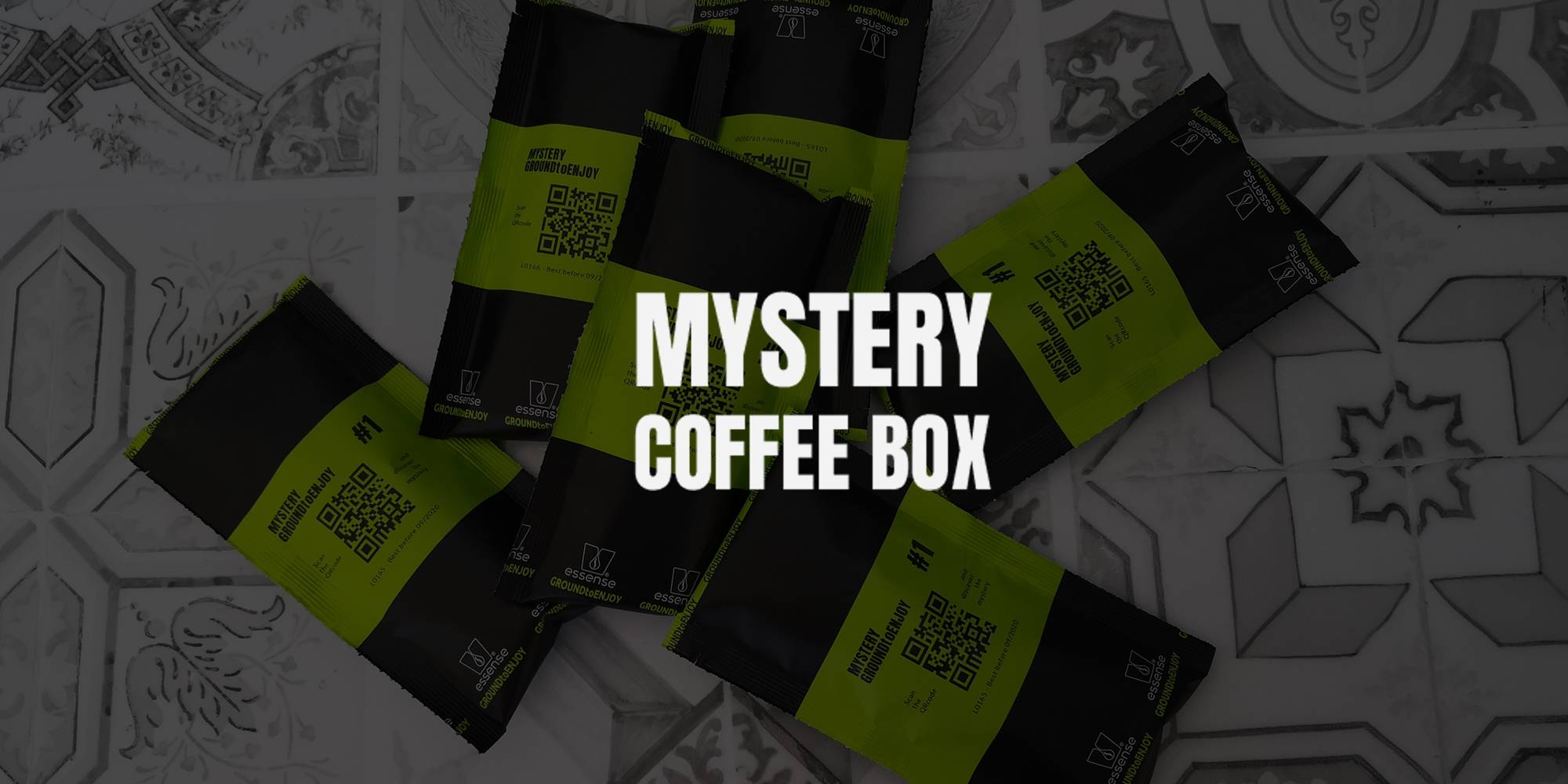 Mystery coffee box banner