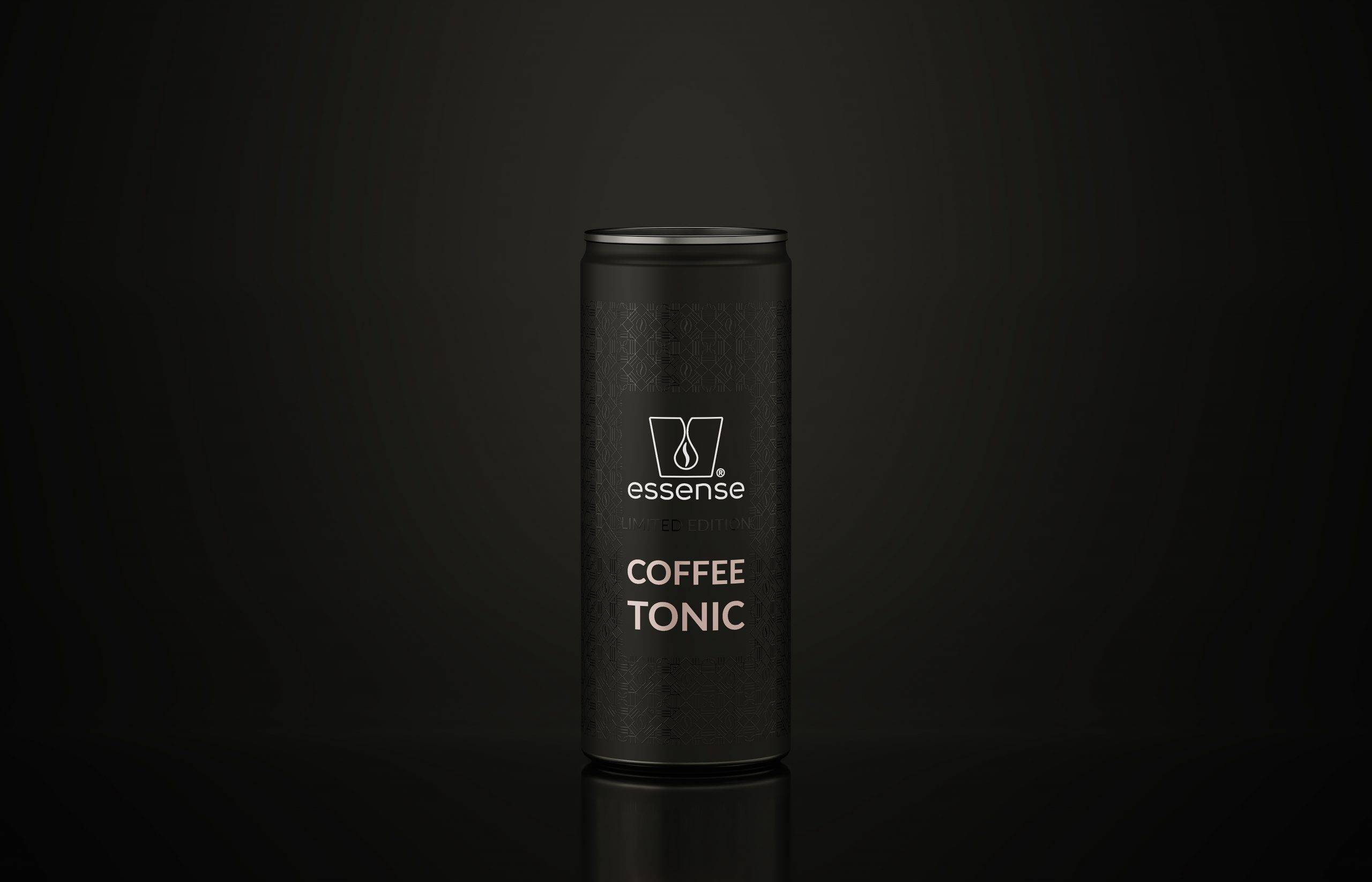 Coffee Tonic with Black Background